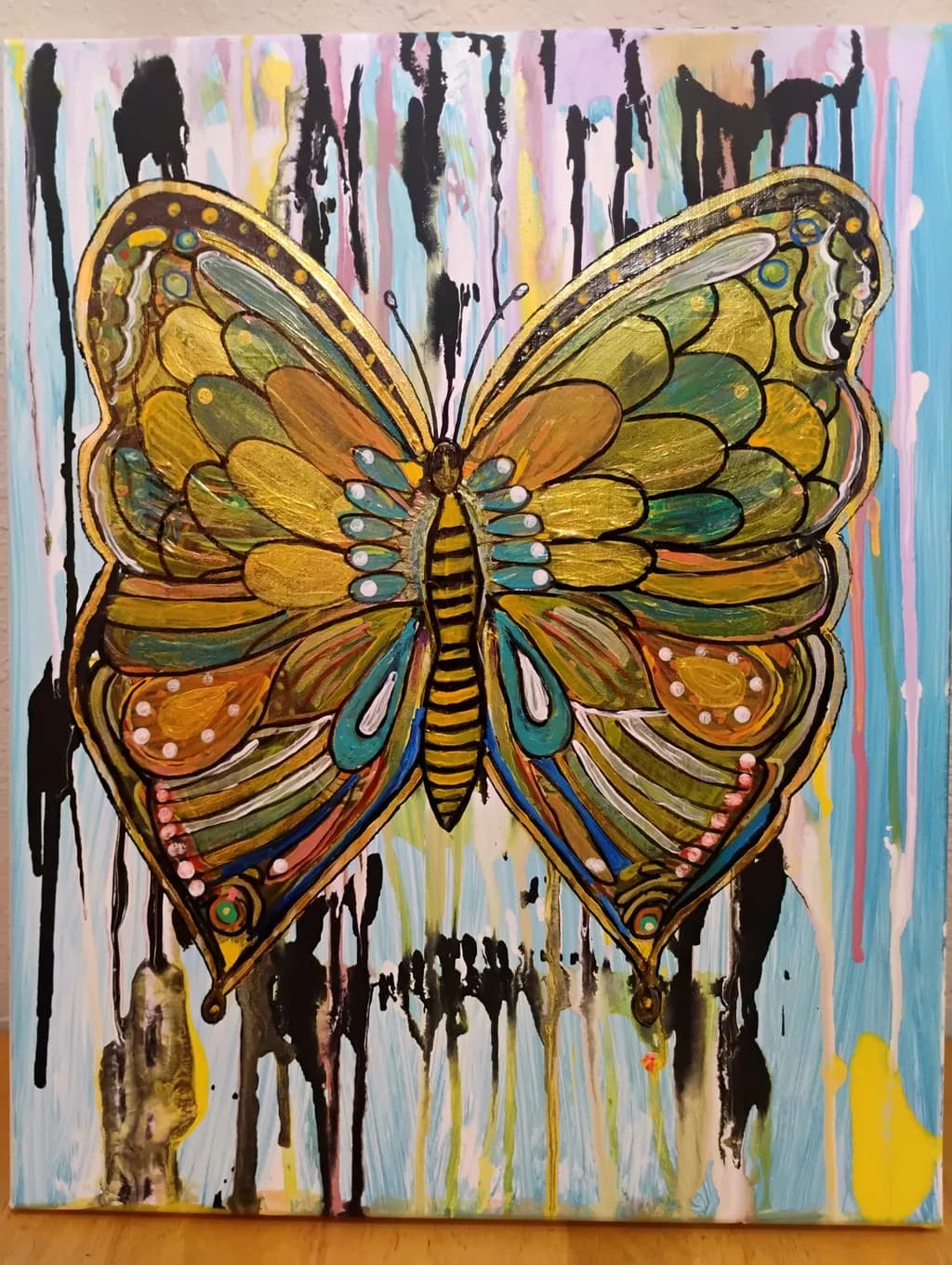 Golden Mosaic Butterfly