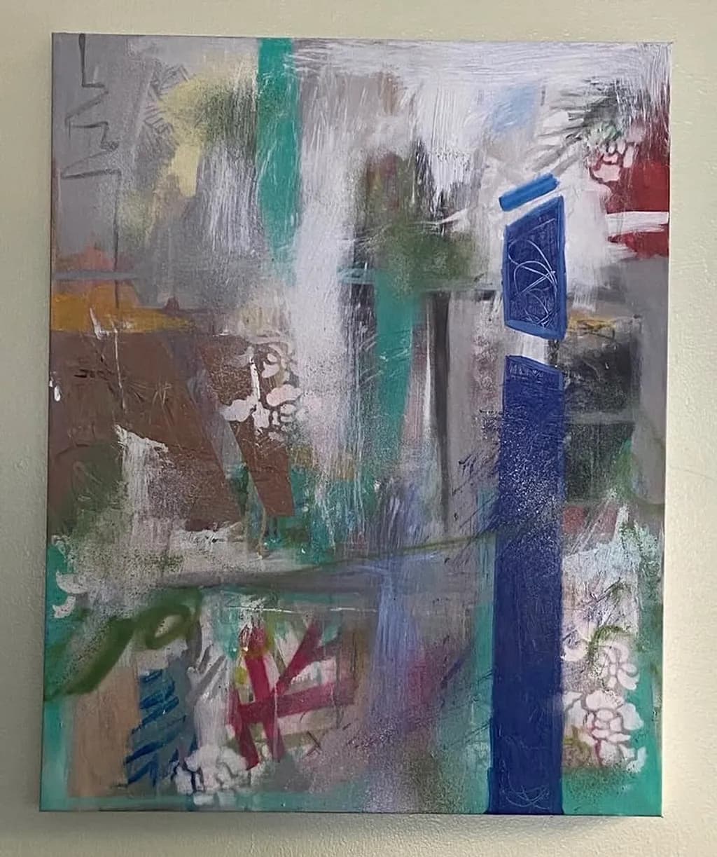 Abstract Blue Column