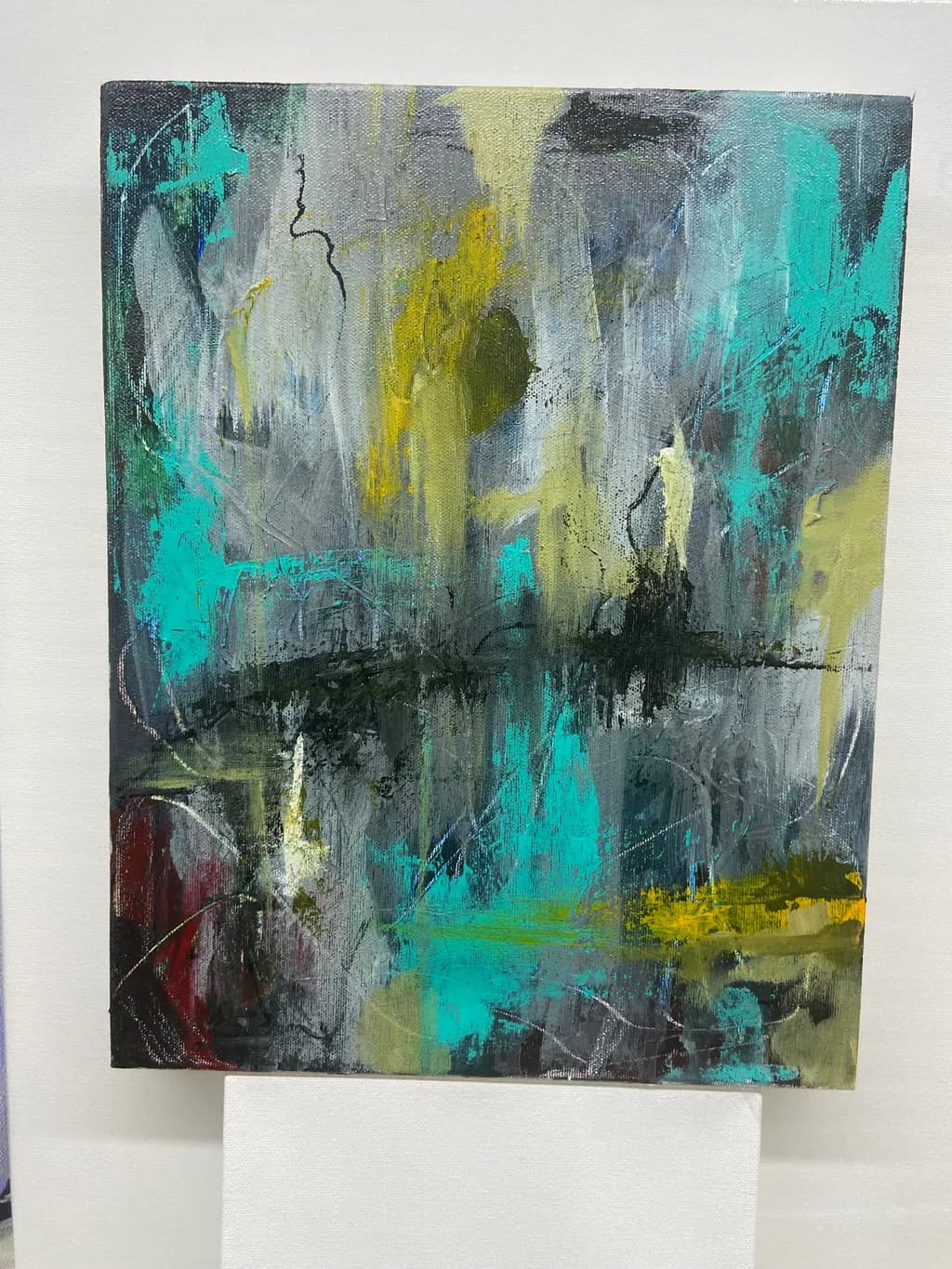 Abstract Turquoise Layers