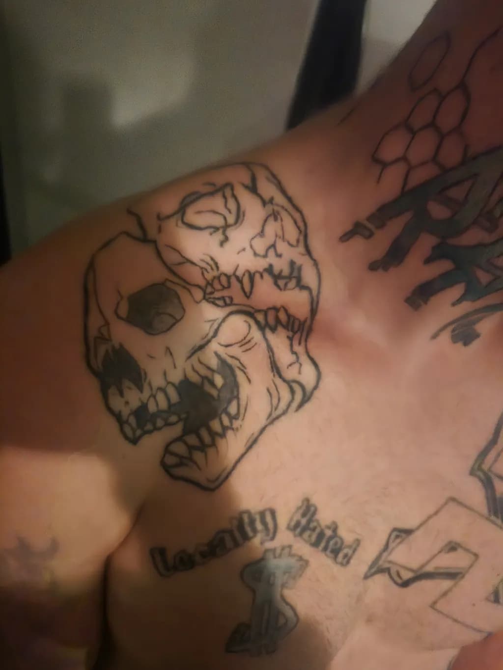 Dual Skull Outline