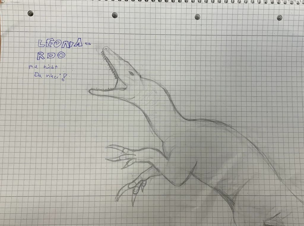 Roaring Dino Sketch