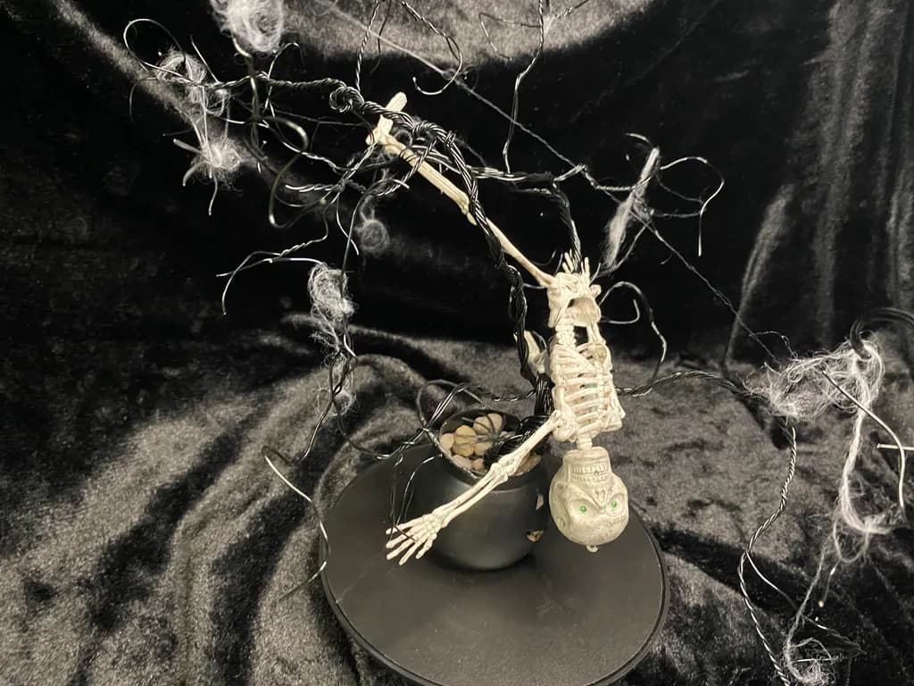 Skeleton in the Witch's Cauldron