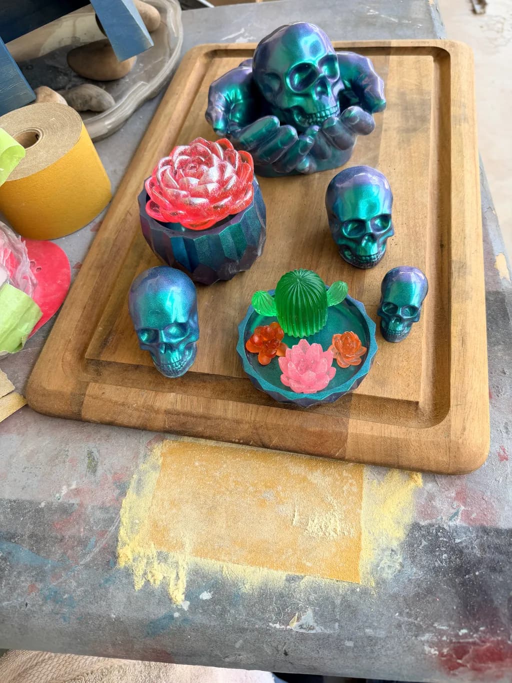 Iridescent Skull Garden