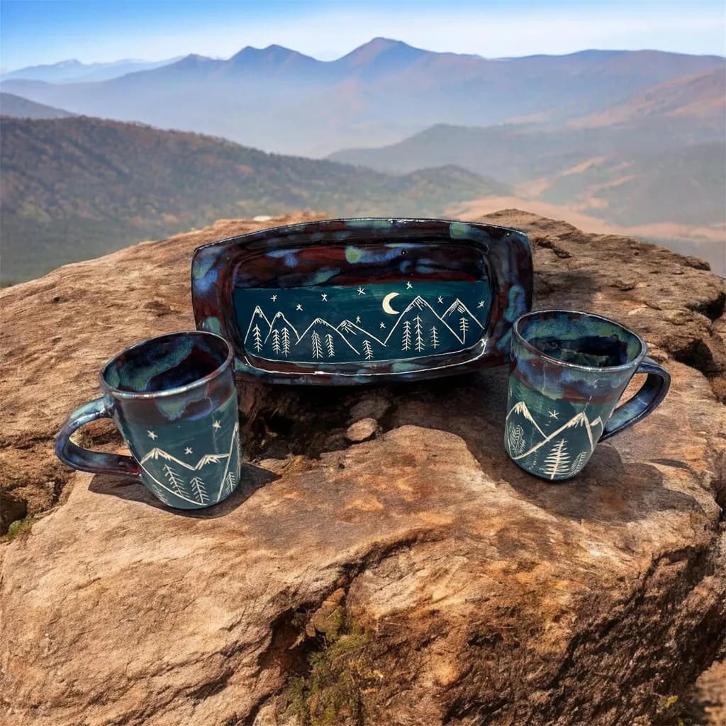 Mountain Night Ceramics
