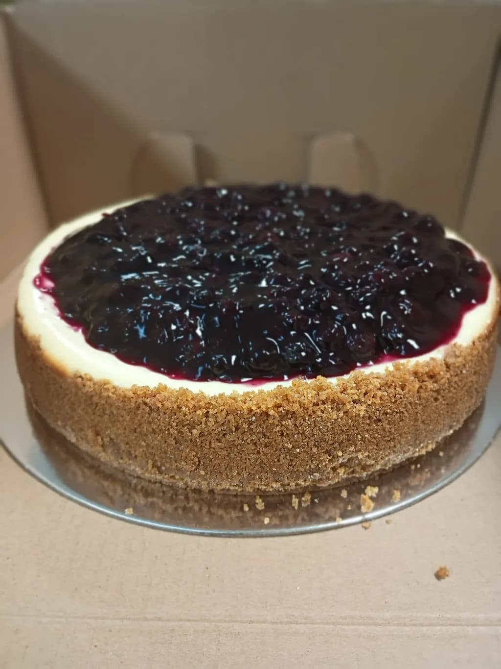 Blueberry Crust Cheesecake