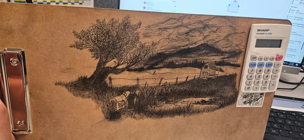 Rustic Countryside Sketch