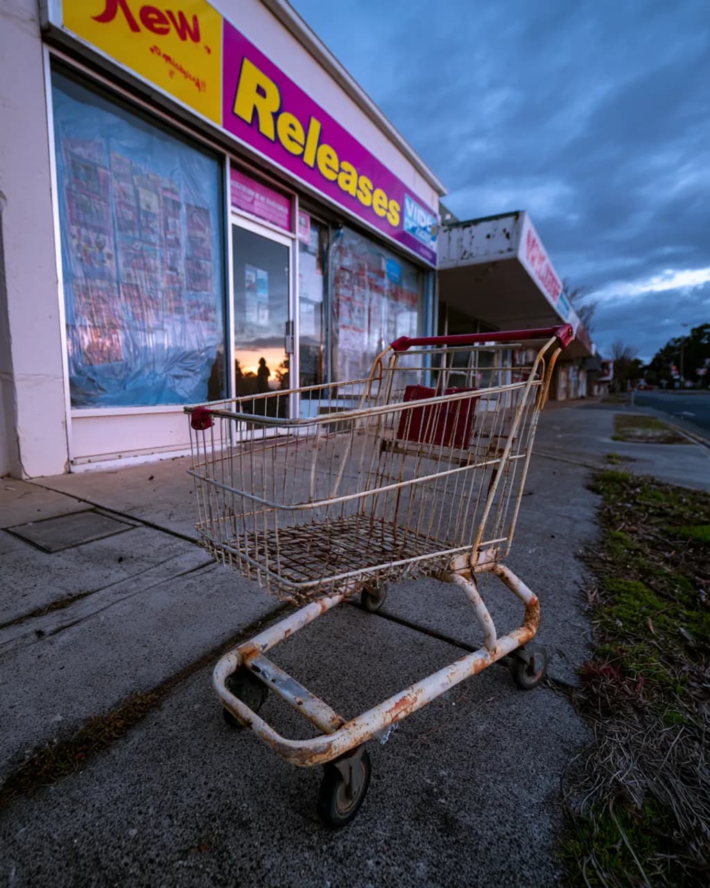 Abandoned Cart at Dusk