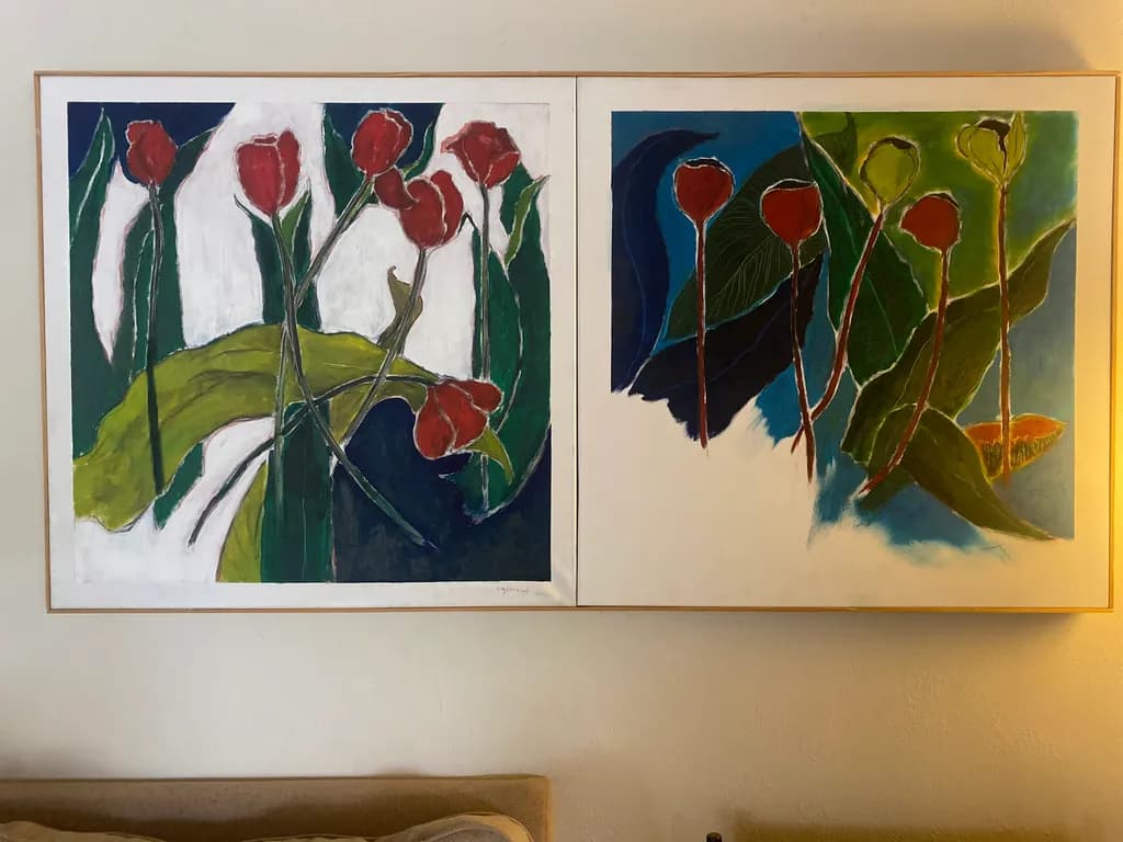 Abstract Tulip Garden