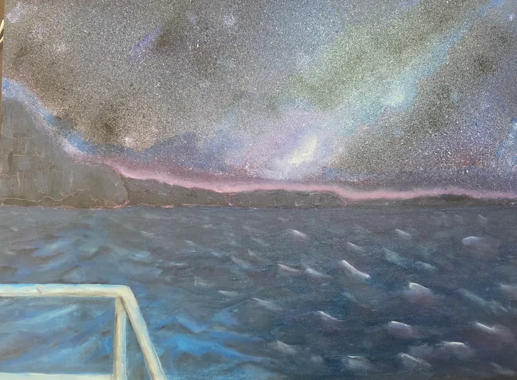 Night Sky Over Water