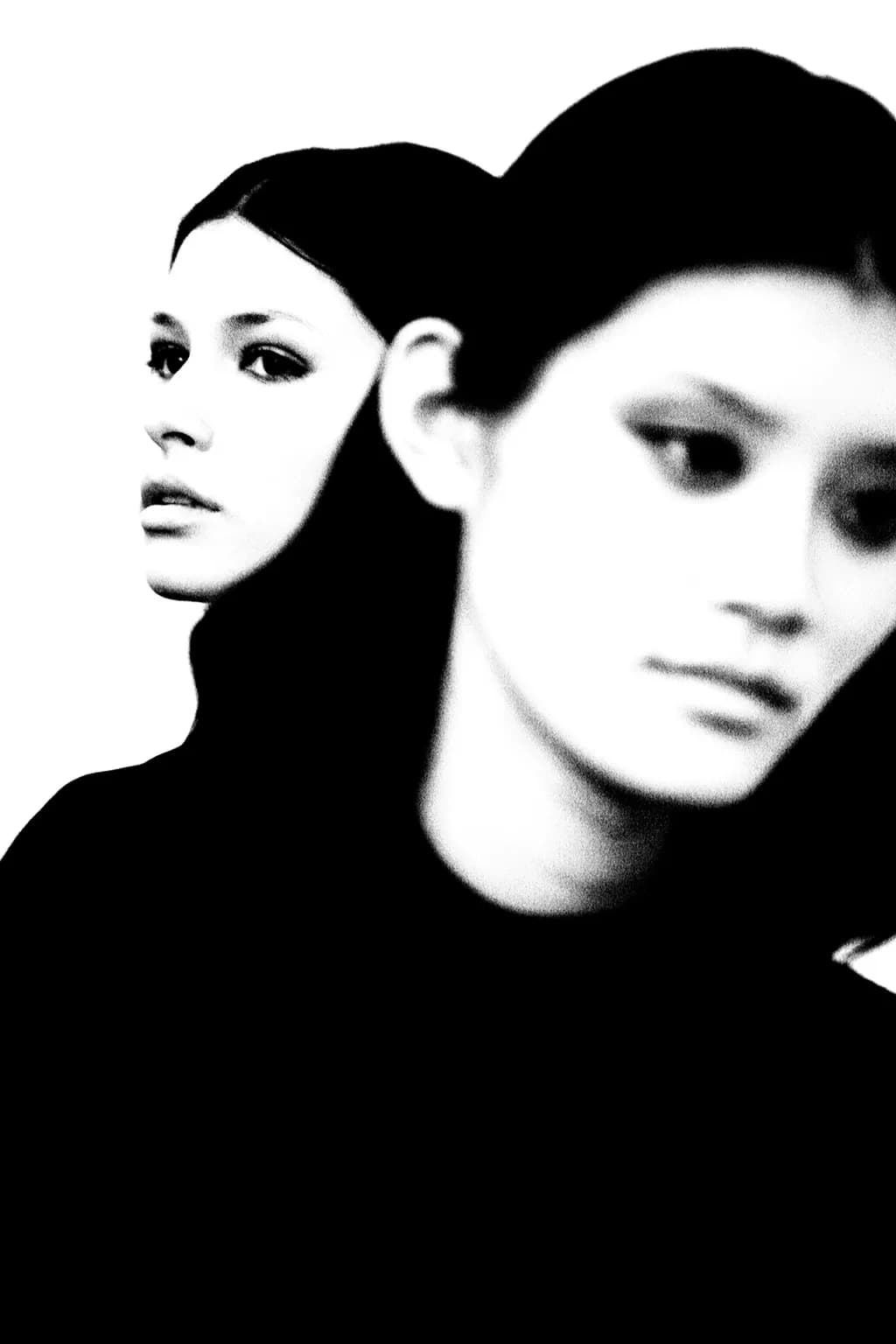 Two woman portrait