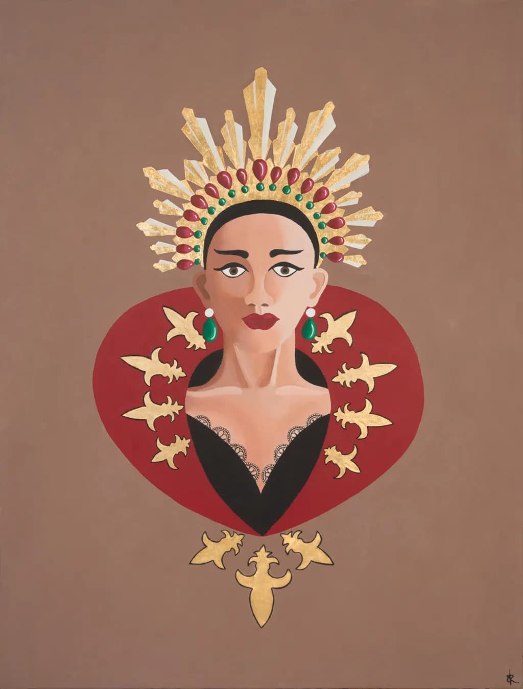 Royal Portrait with Crown