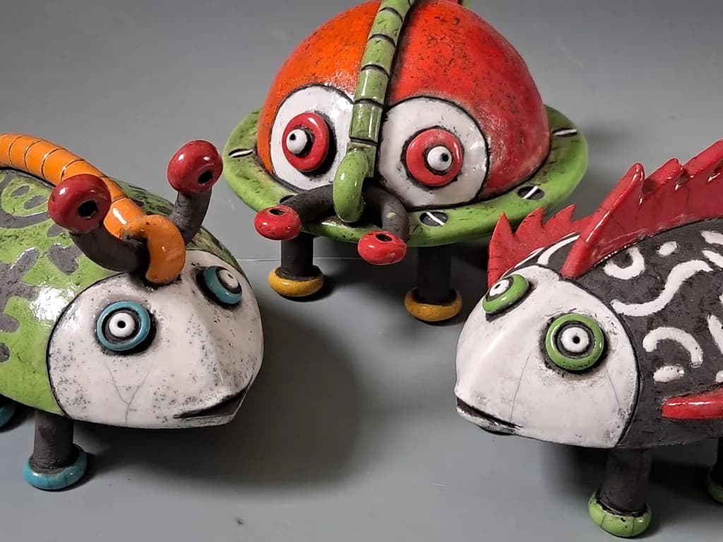Playful Bug Trio