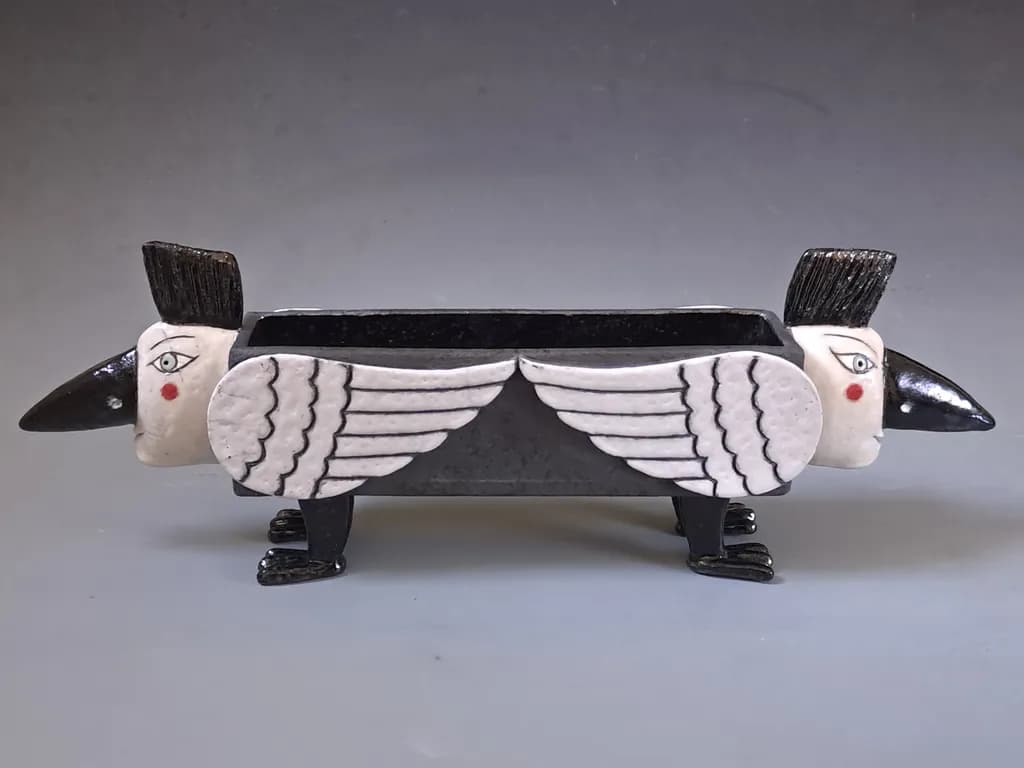 Dual-Headed Bird Vessel