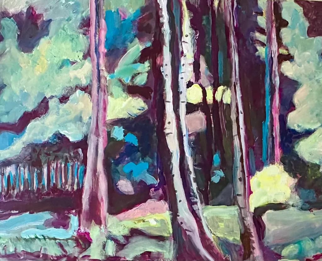 Abstract Forest Trees