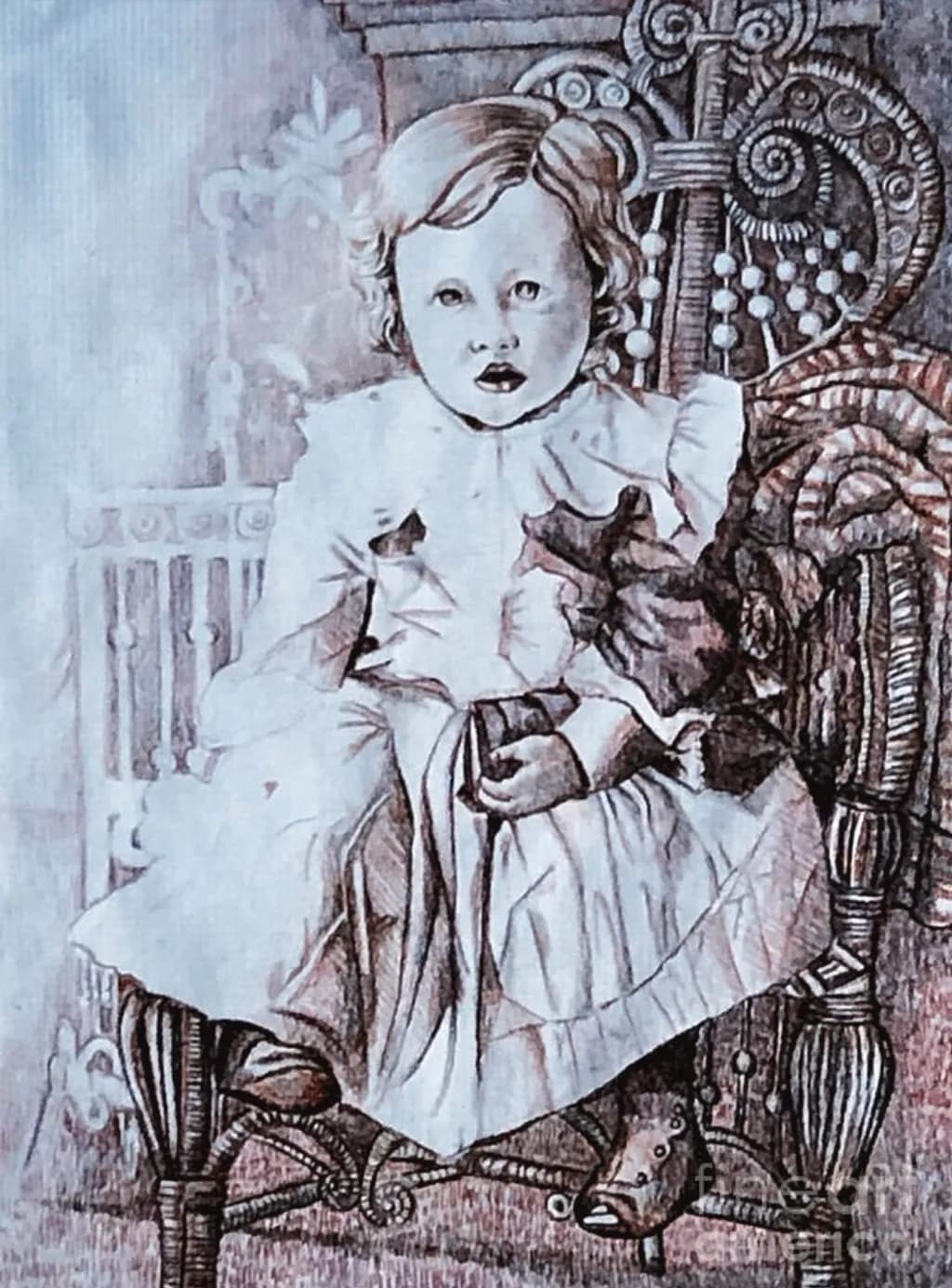 Child on Antique Chair