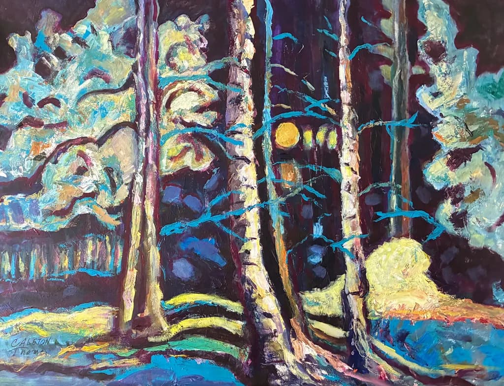 Abstract Forest Glow