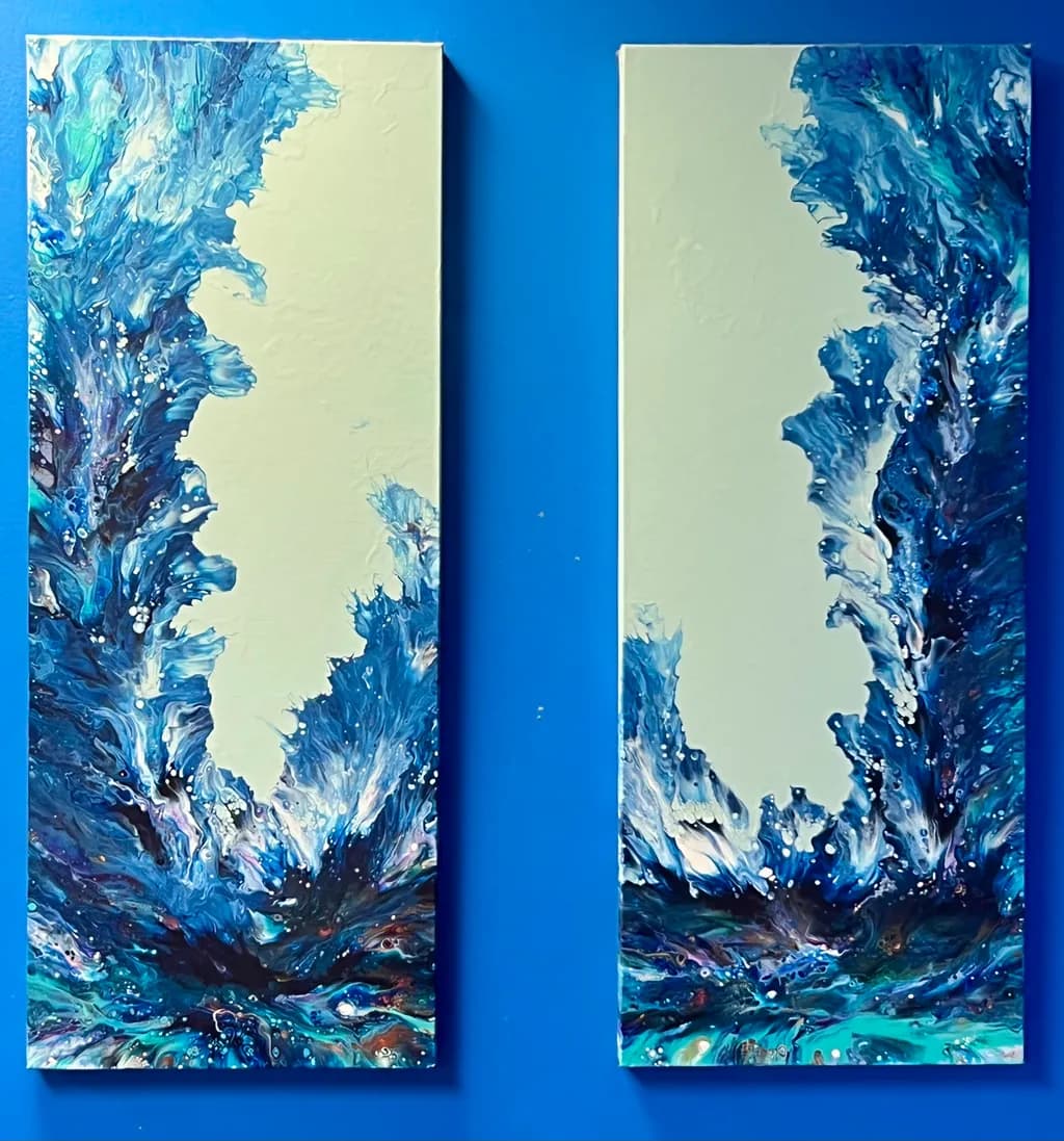 Blue Cascade Panels