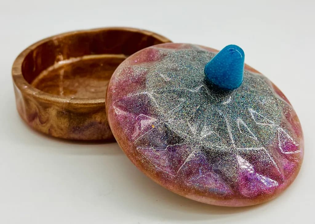 Glittered Trinket Box