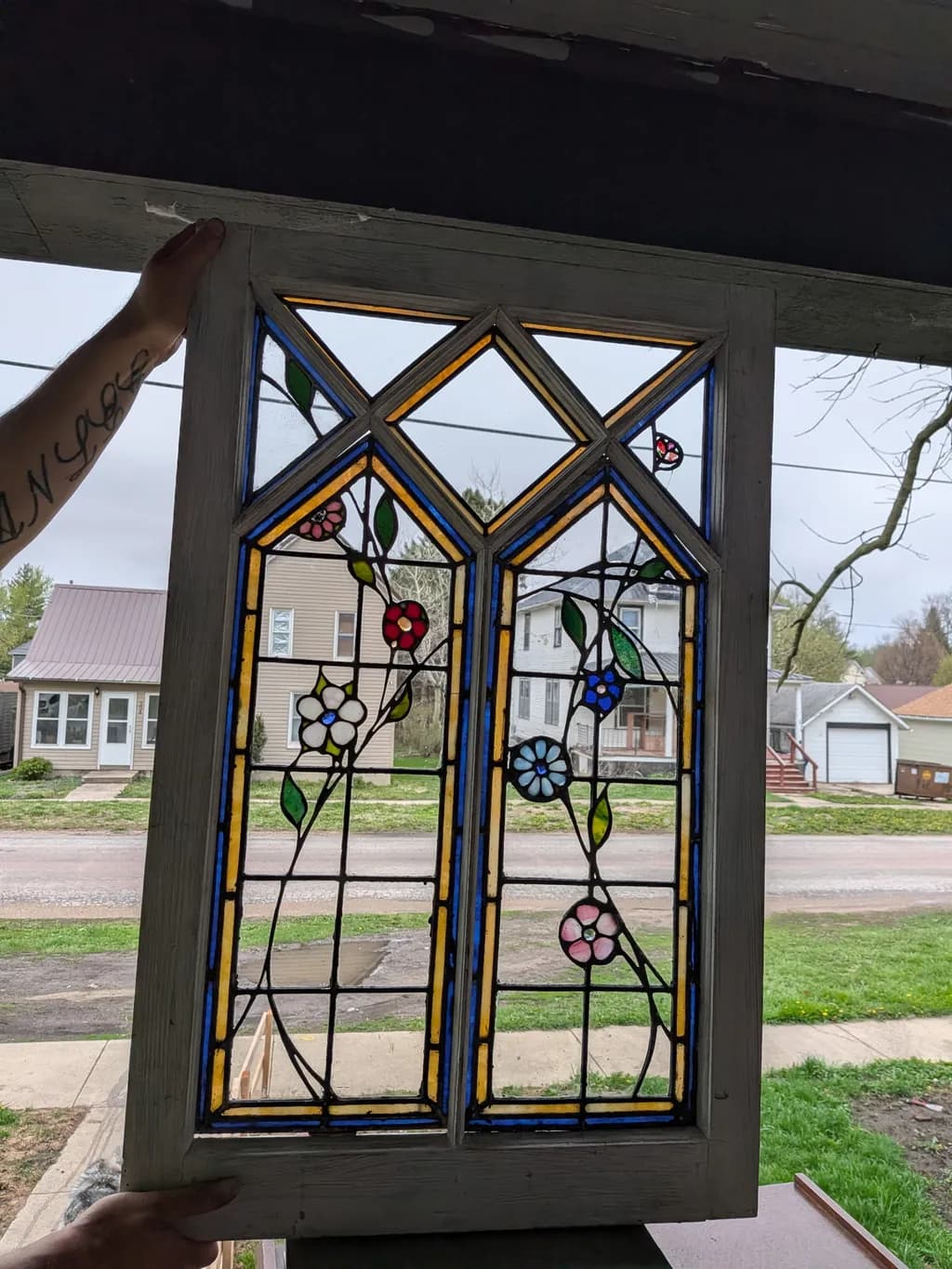 Floral Arches Stained Glass
