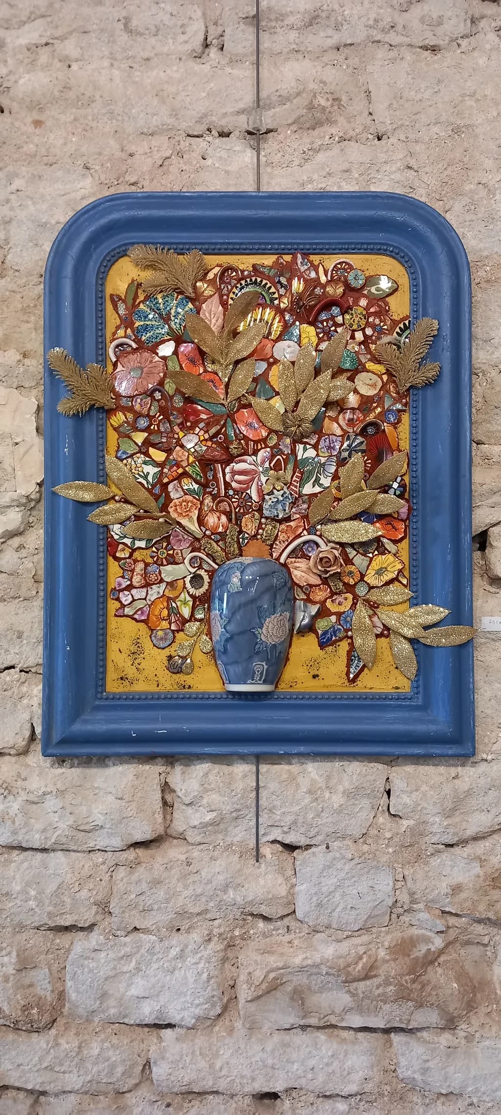 Golden Bloom Mosaic