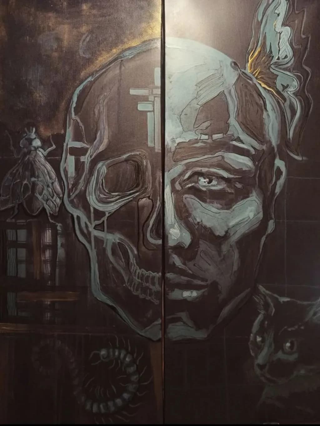 Human Skull Reflection