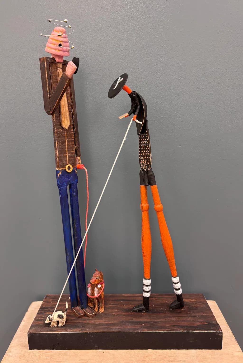 Dog Walkers Sculpture