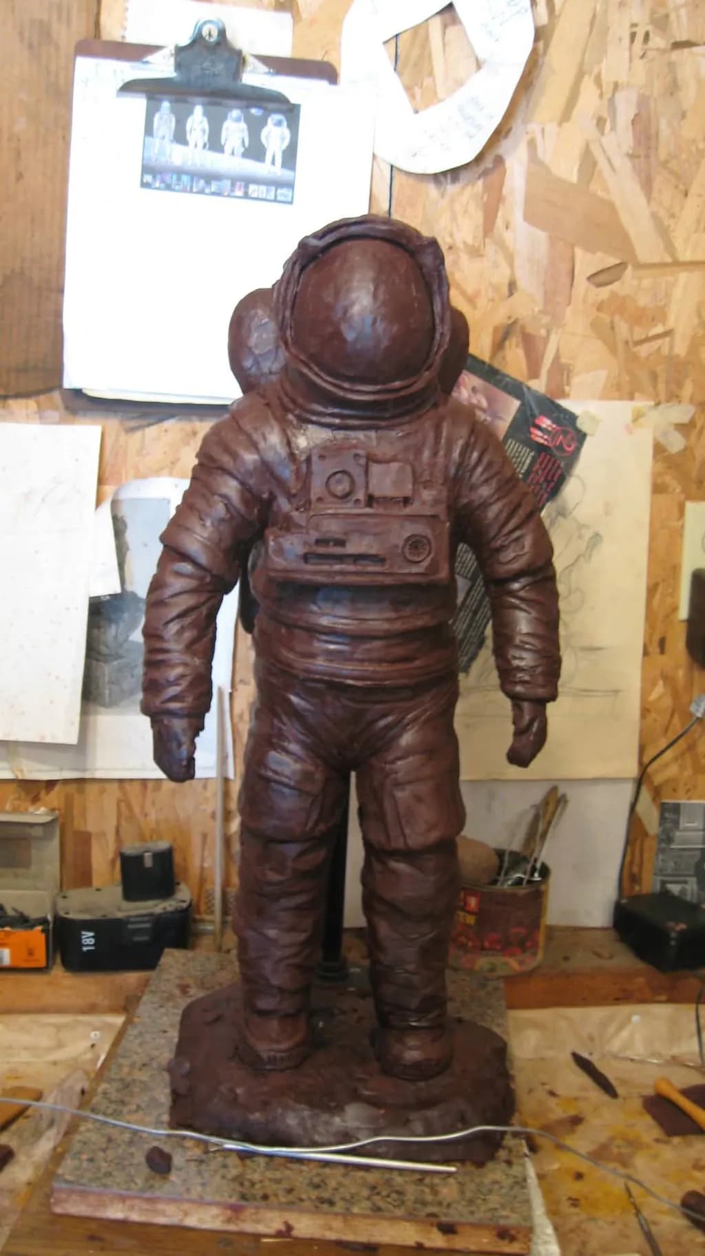 Chocolate Astronaut Sculpture