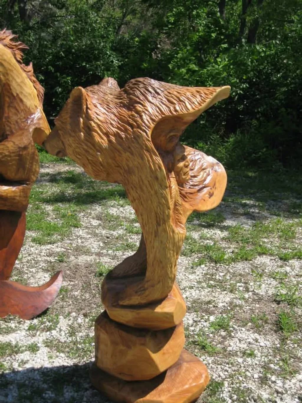 Abstract Bear Carving