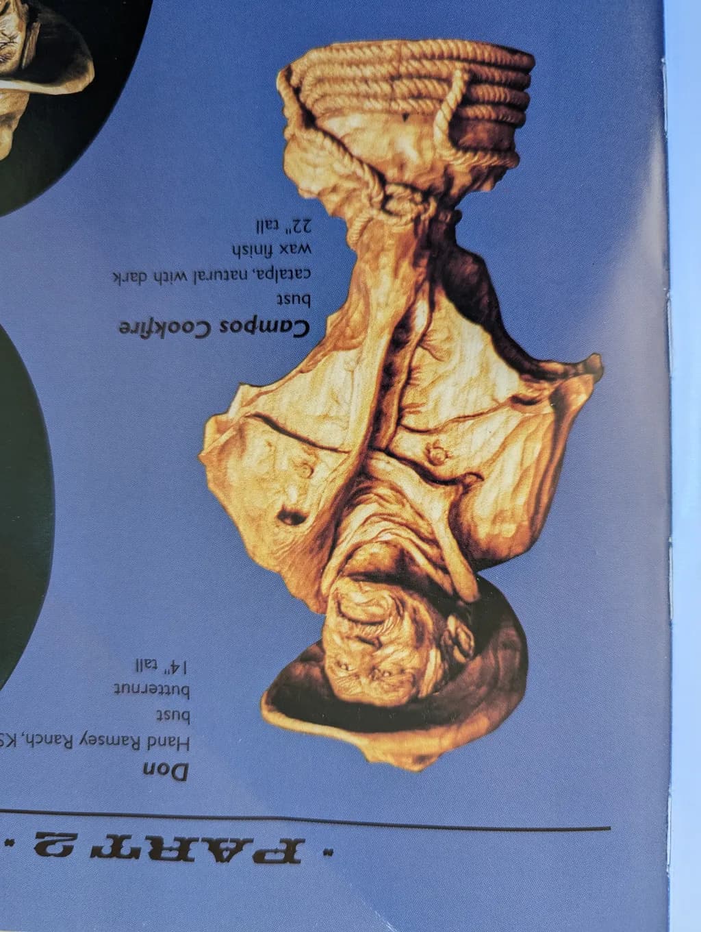 Carved Old Man Bust