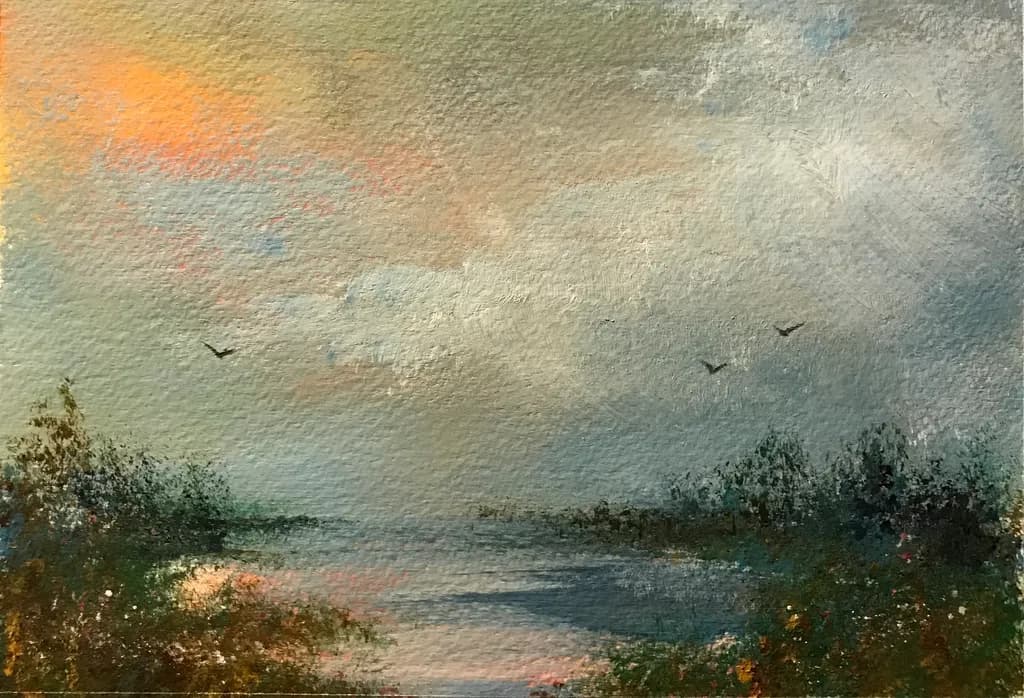 Misty River Twilight