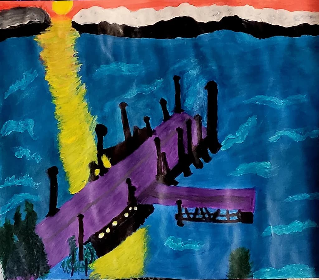 Purple Pier Sunset