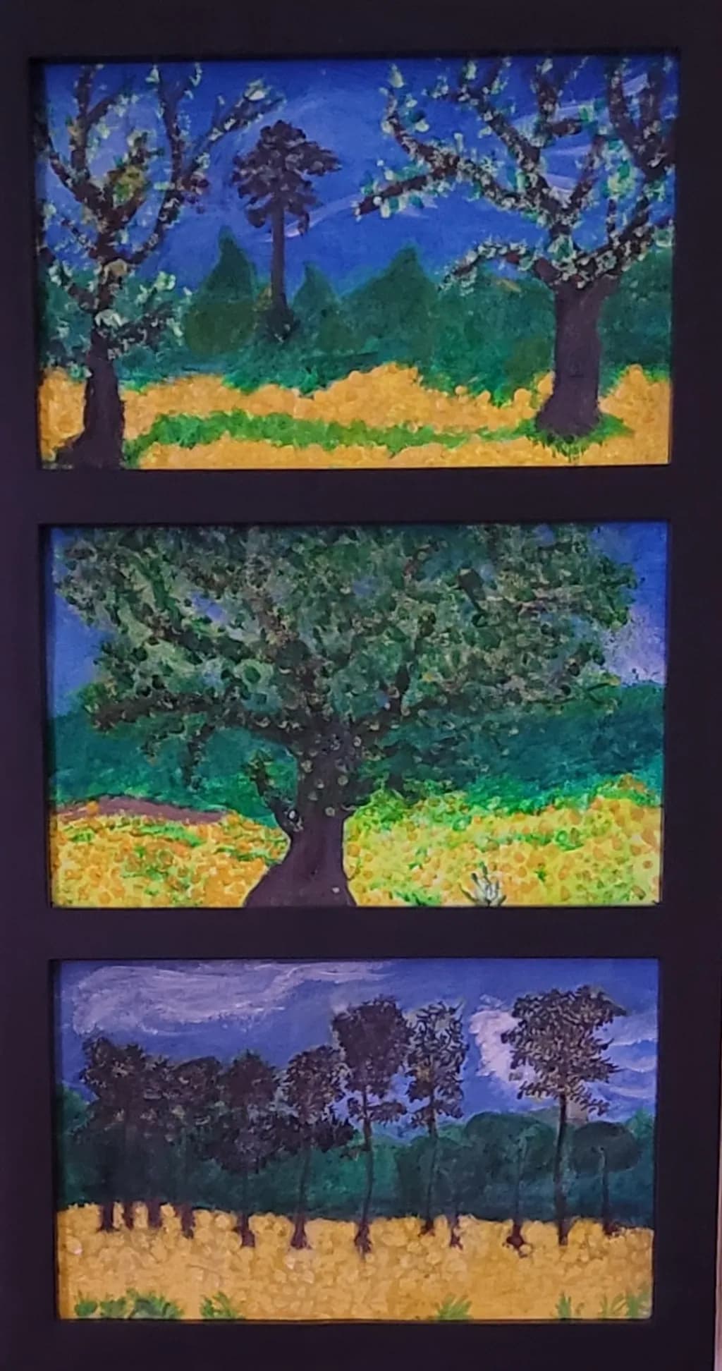 Tree Studies Triptych