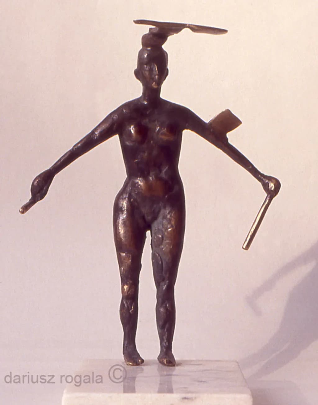 Woman with Form on Head