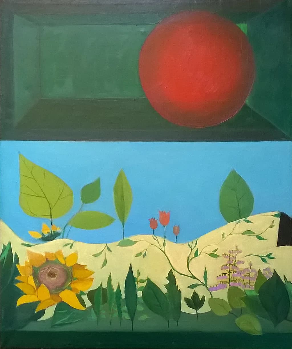 Nude with Red Sphere