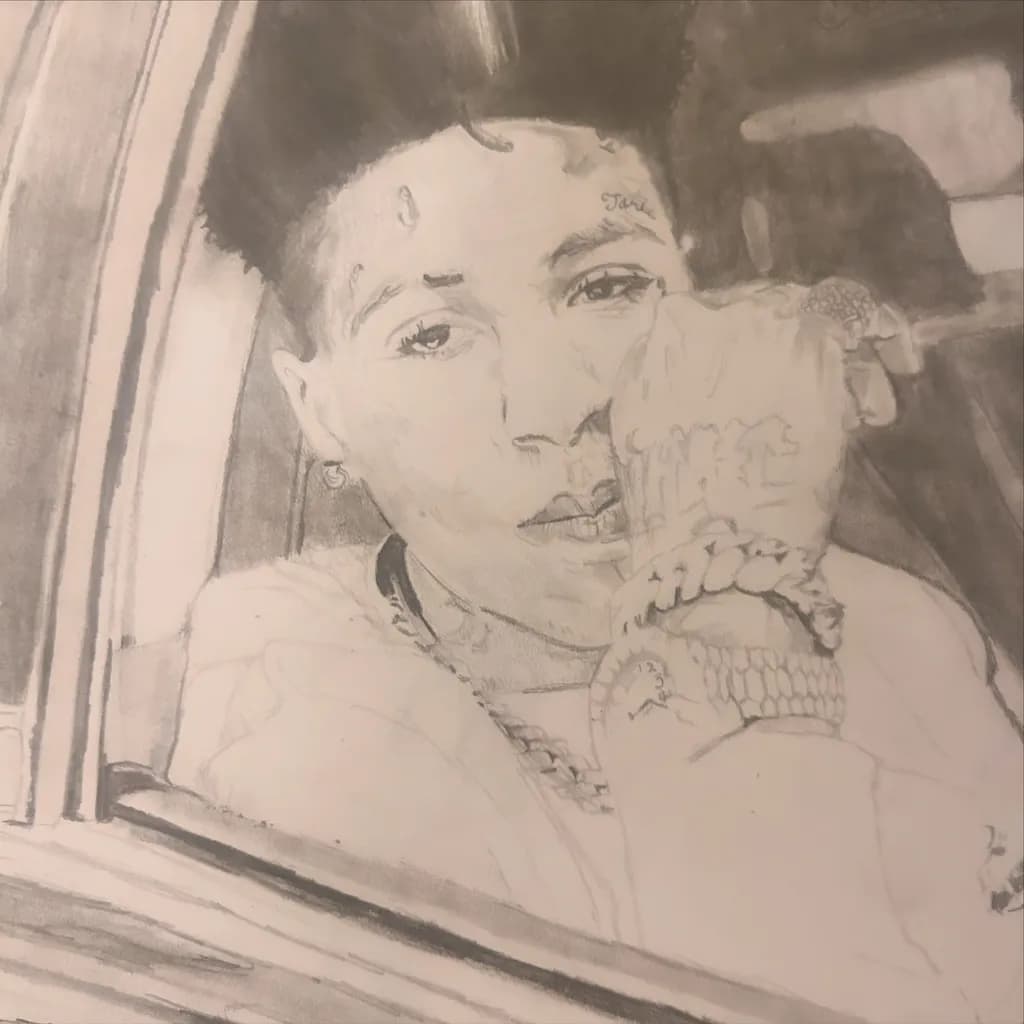 Contemplation in Charcoal