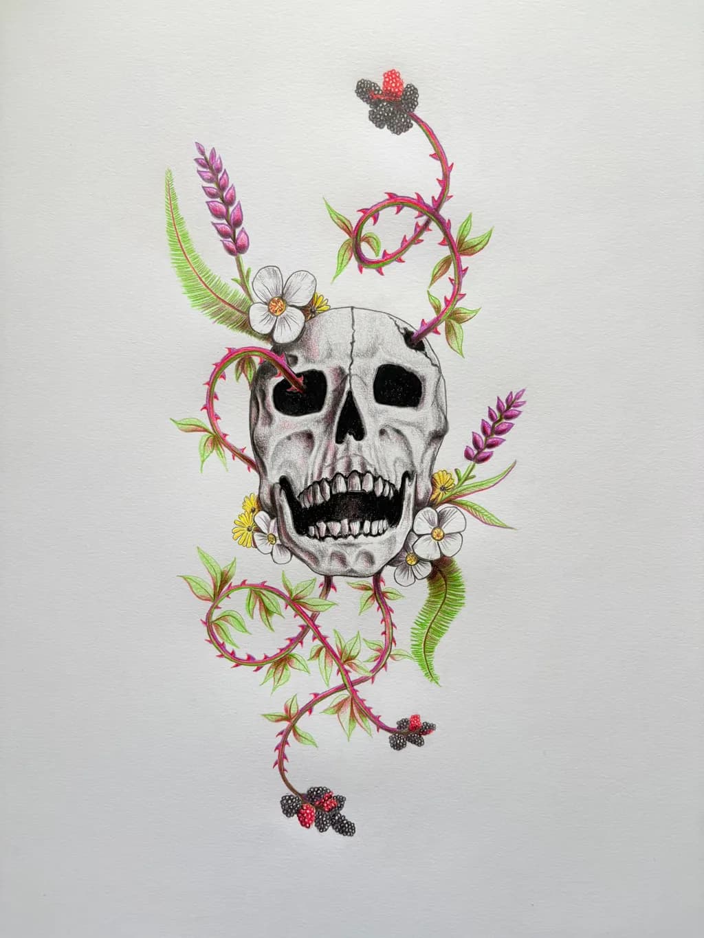 Thorned Bloom Skull