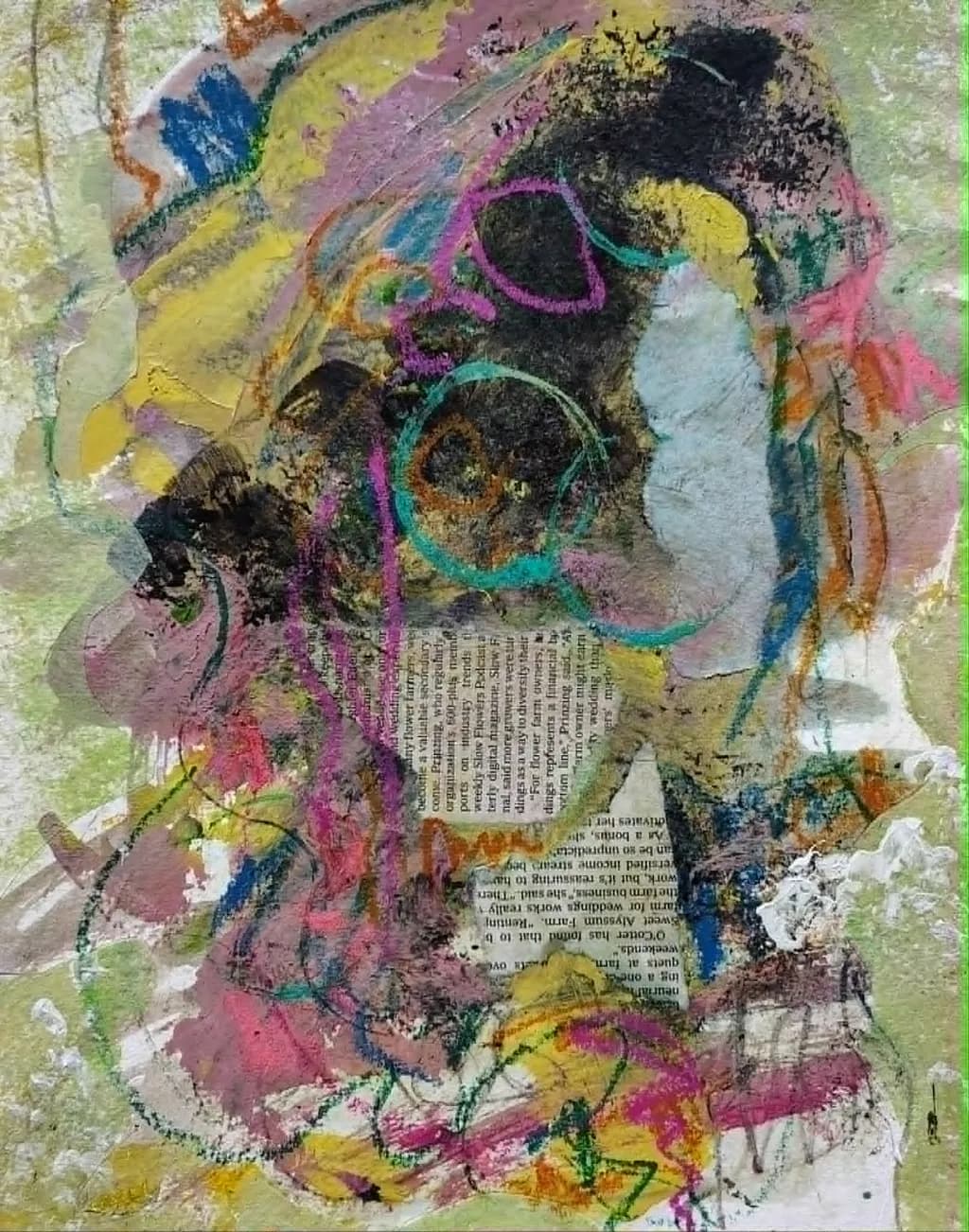 Abstract Collage Layers