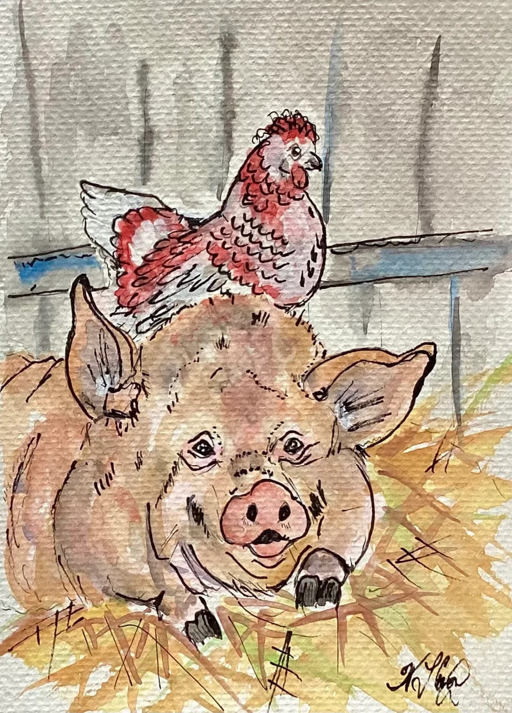 Pig and Chicken Companions