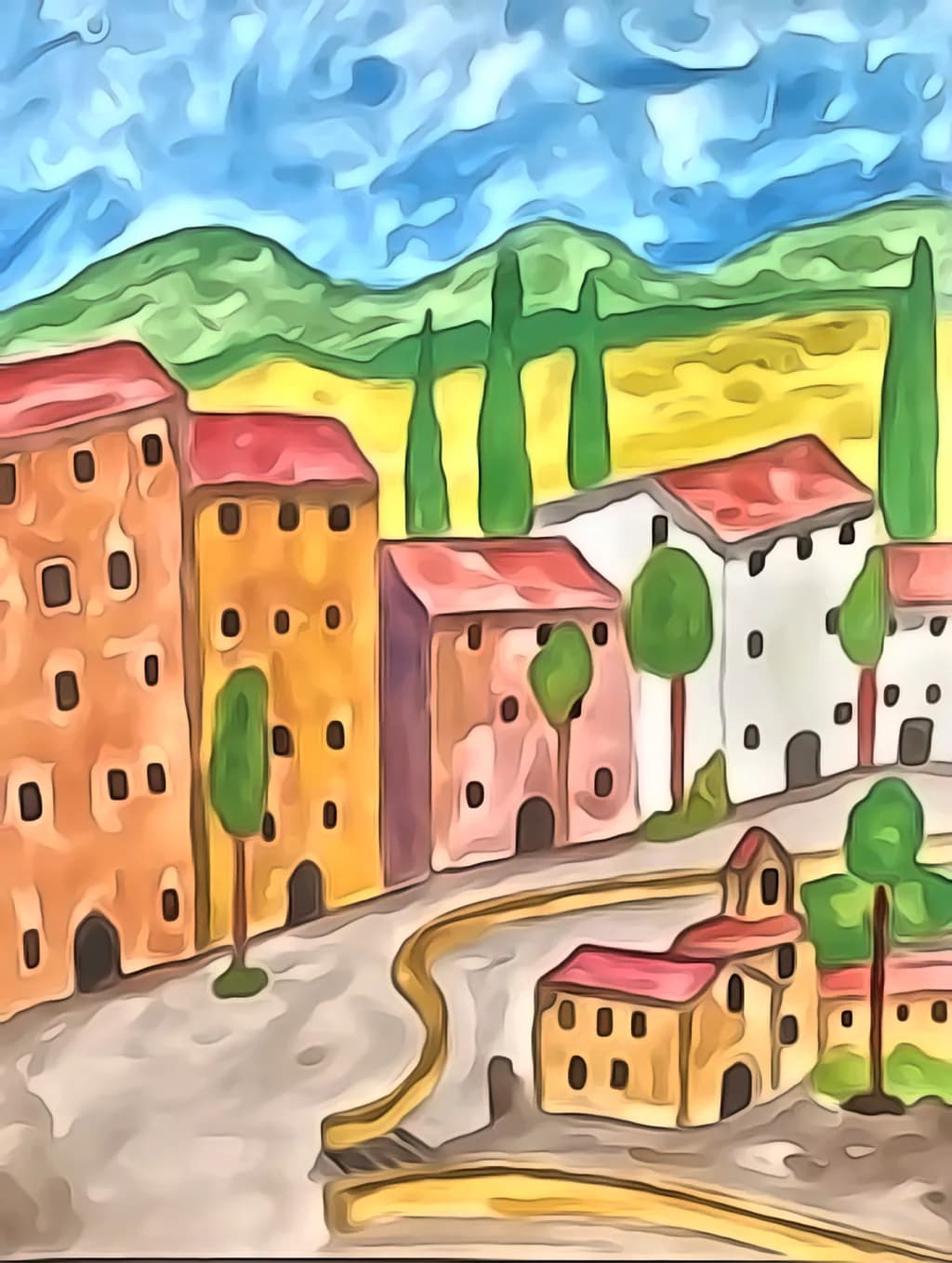 Tuscan Villagescape