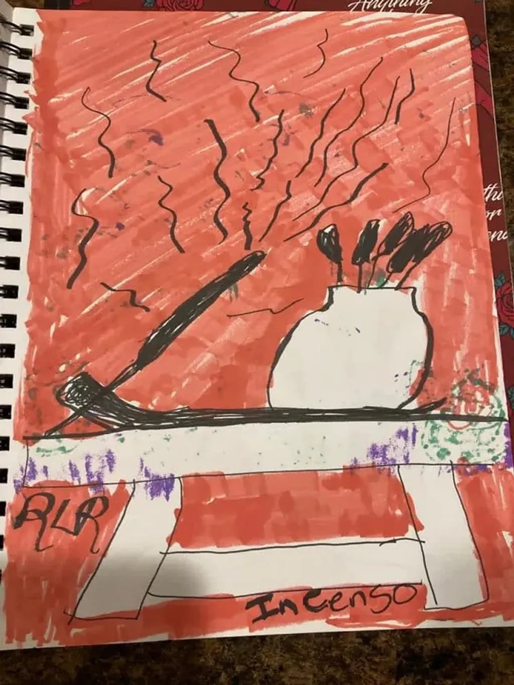 Incenso on Red