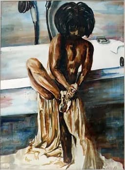 Girl by the Tub