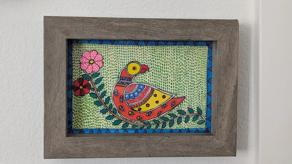 Folk Floral Bird