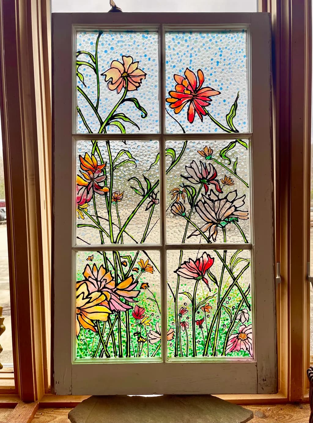 Bloomed Glass Canvas