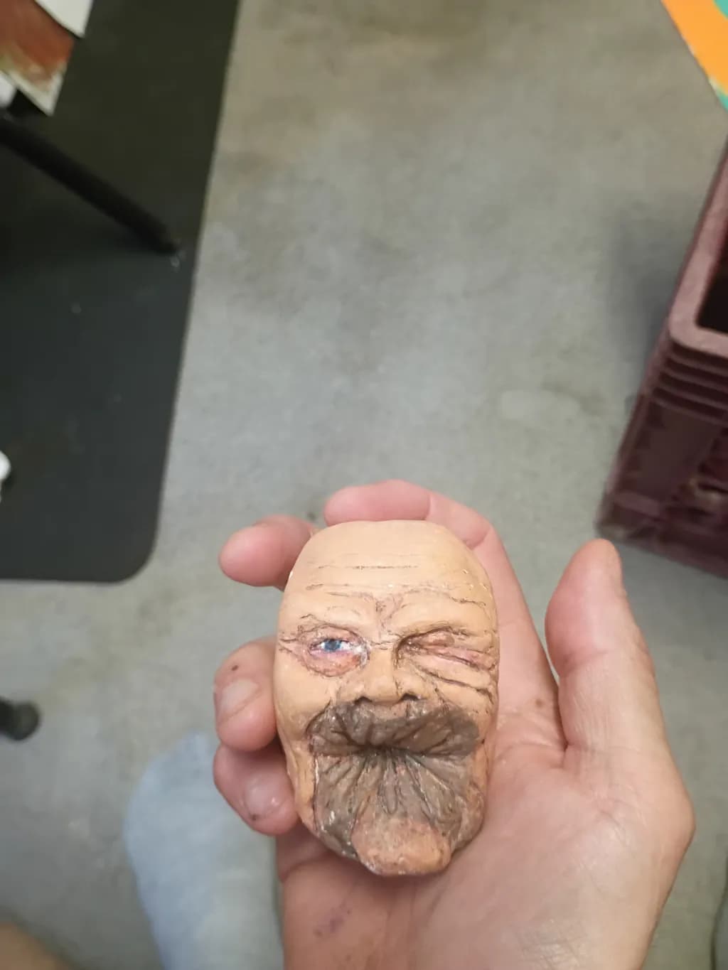 Grumpy Face Charm