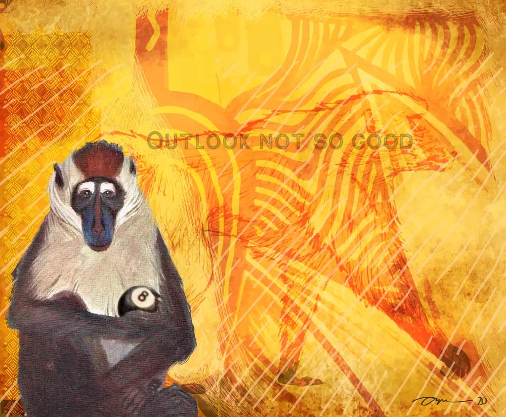 Baboon Reflection