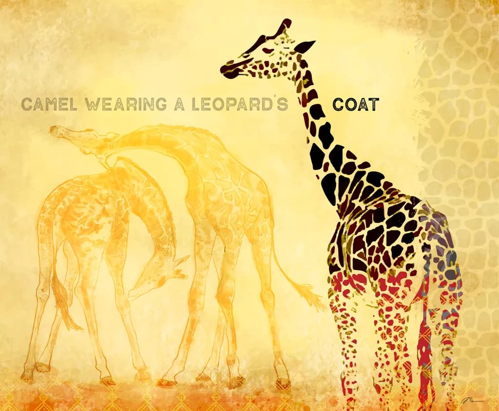 Camel Wearing a Leopard's Coat