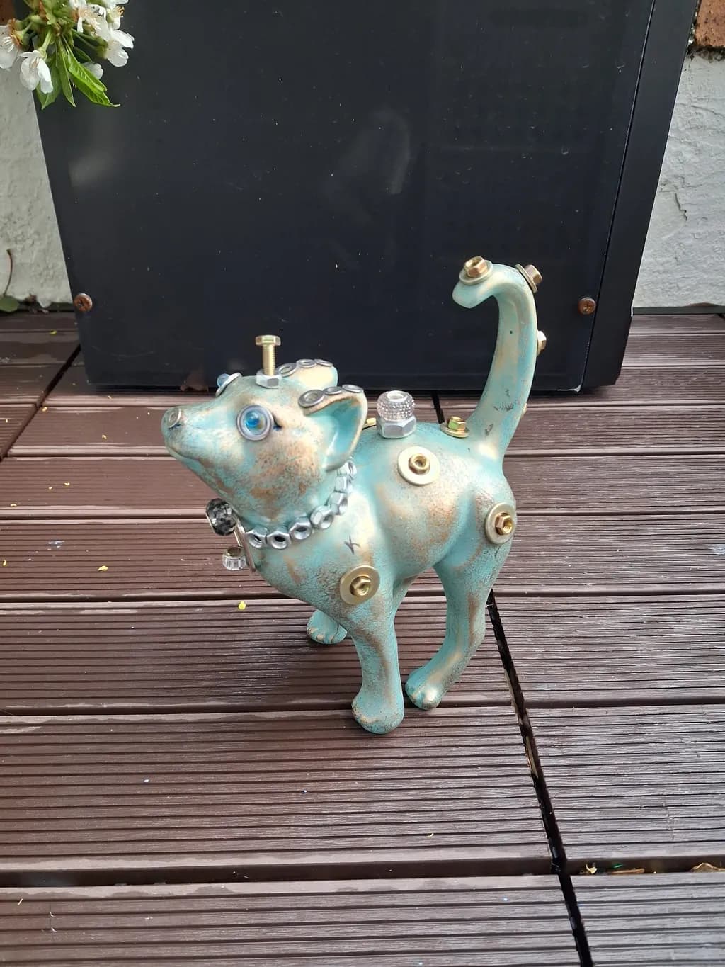 Mechanical Cat Sculpture