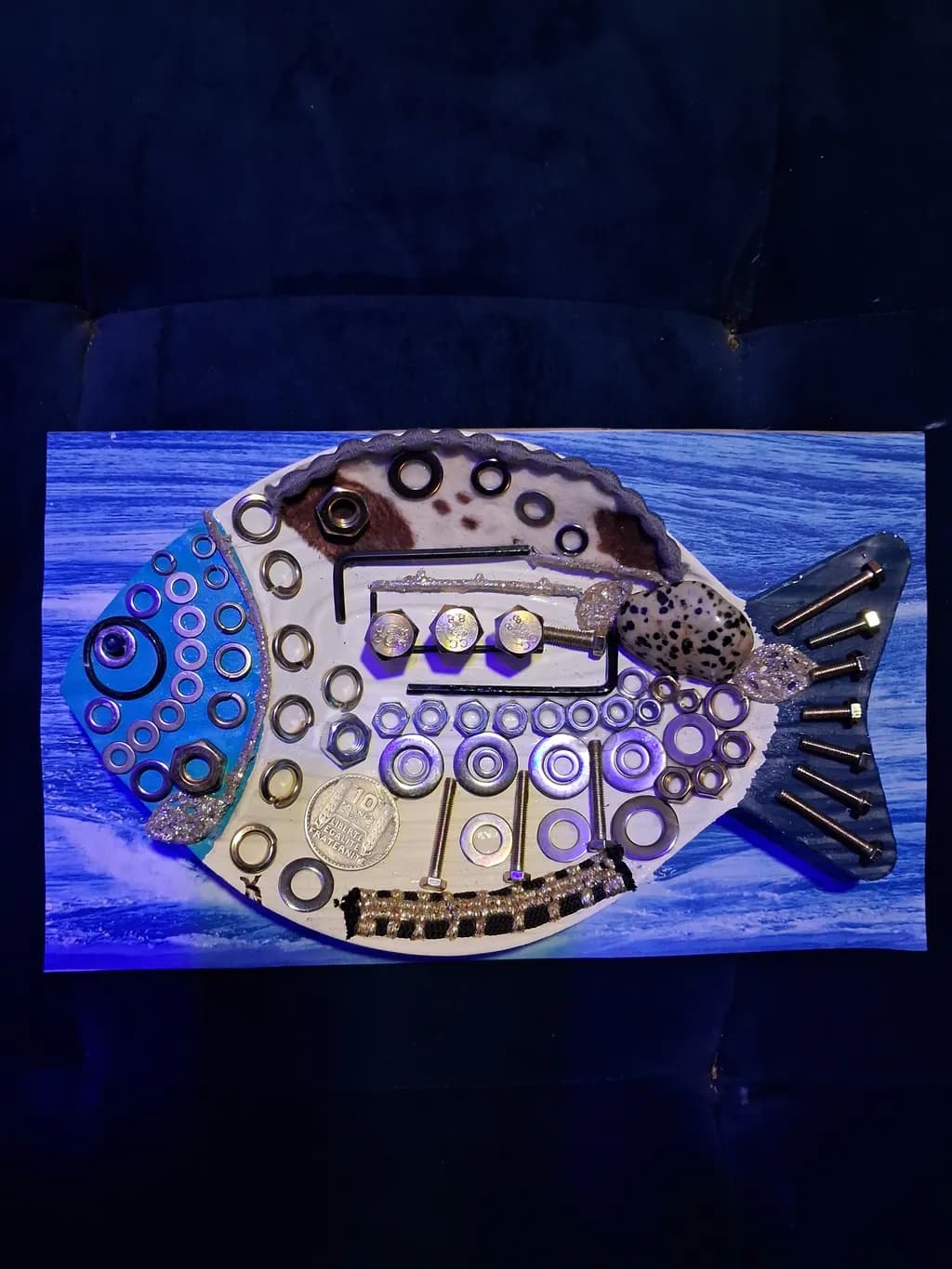 Mechanical Fish Mosaic