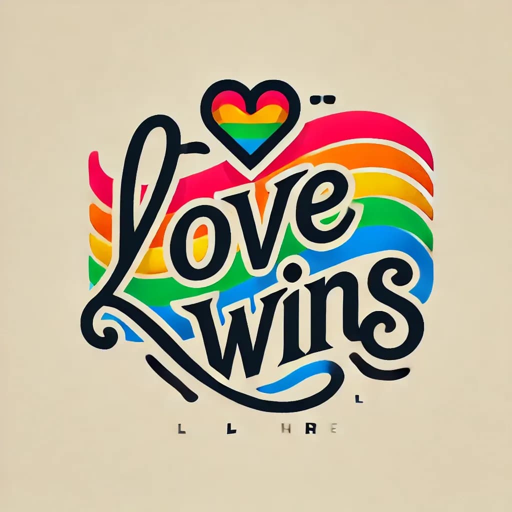 Love Wins Rainbow Heart