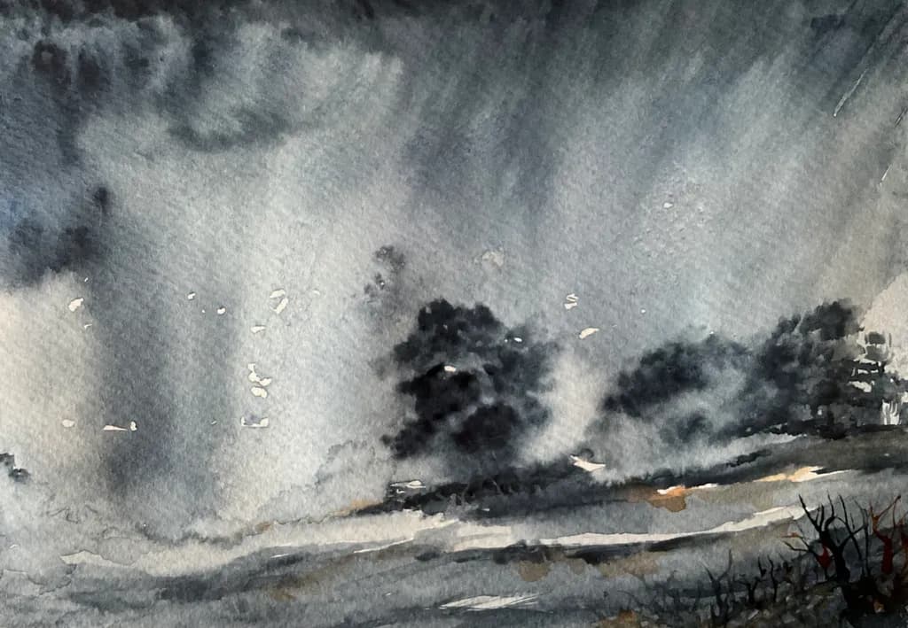Storm Over Trees